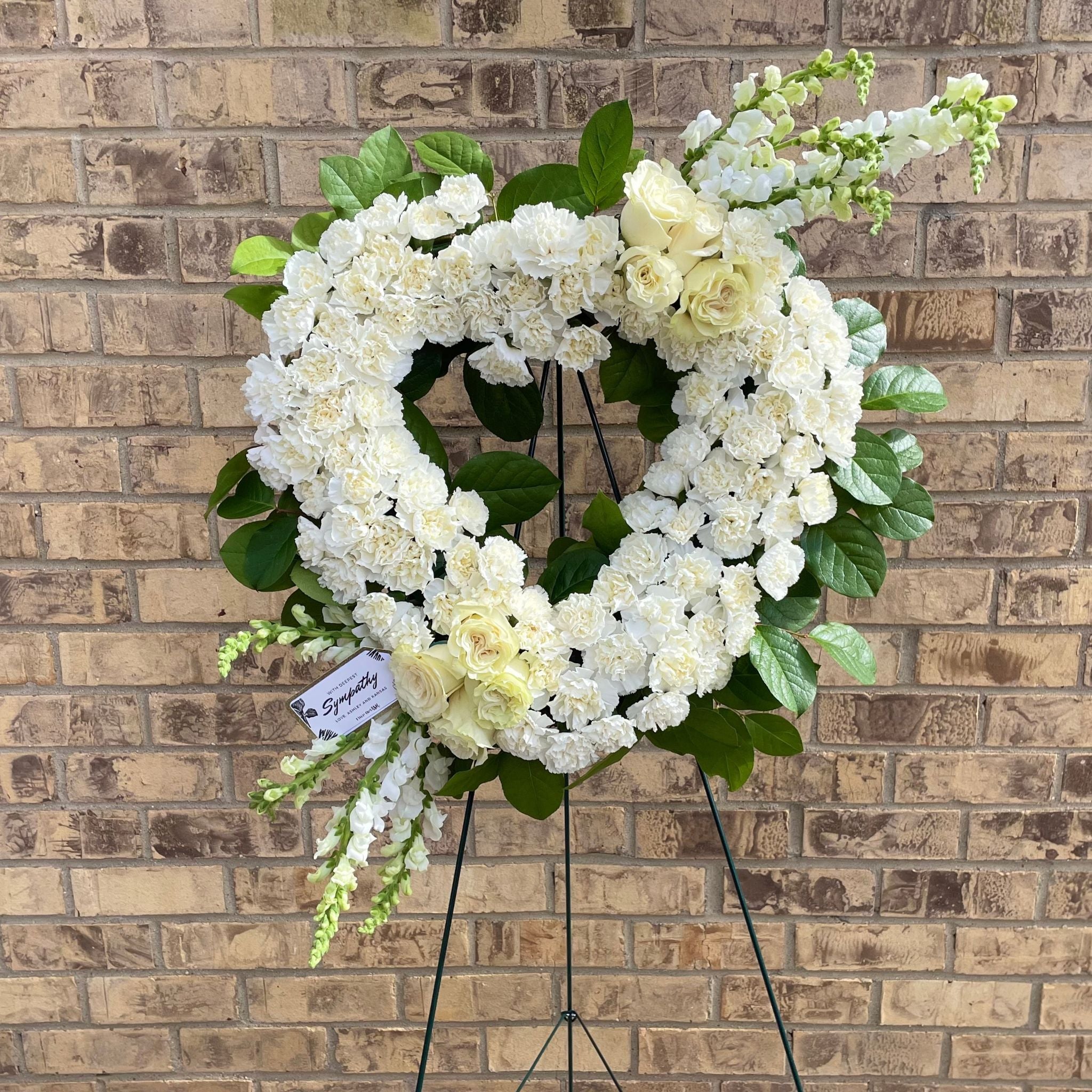 Always In My Heart Wreath by Flowers of Hobe Sound - Sympathy Flowers -  $299.99